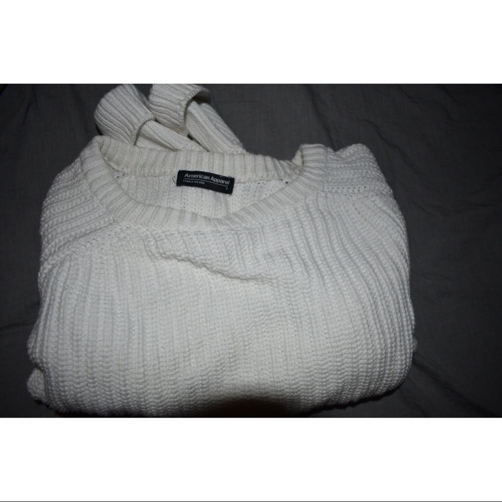 White Crop Sweater